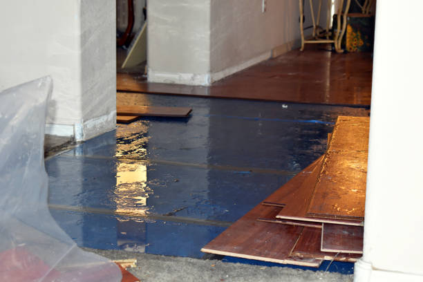 Professional Emergency Water Damage Restoration technician working in Waynesburg, OH